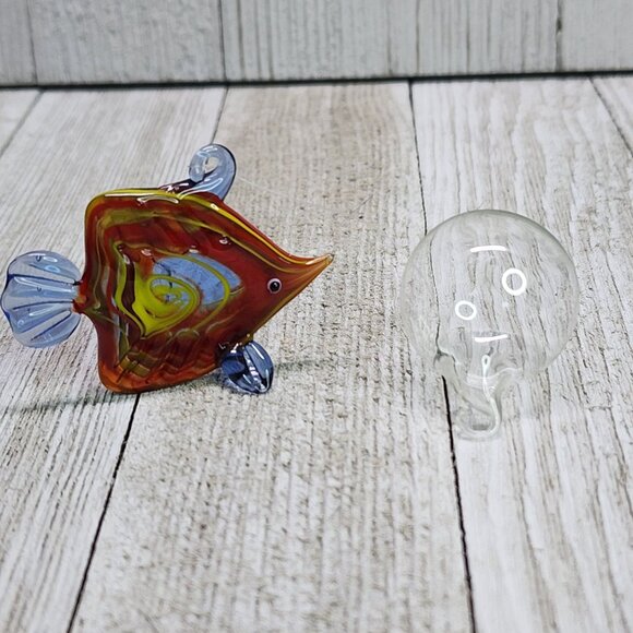 Floating Glass Bubble Ball Tropical Fish Mini Figurine Pendant Aquarium Decor - Picture 1 of 5